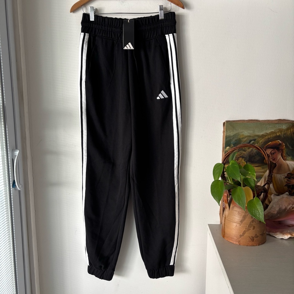 Adidas Women’s Joggers with White Stripes Multi Sport Pants Size S